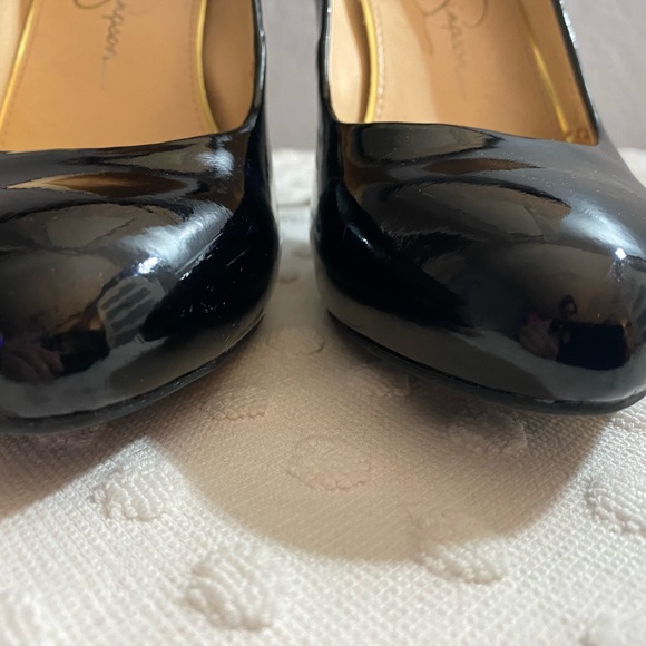 JESSICA SIMPSON Black Patent Malia Heels - Picture 10 of 16